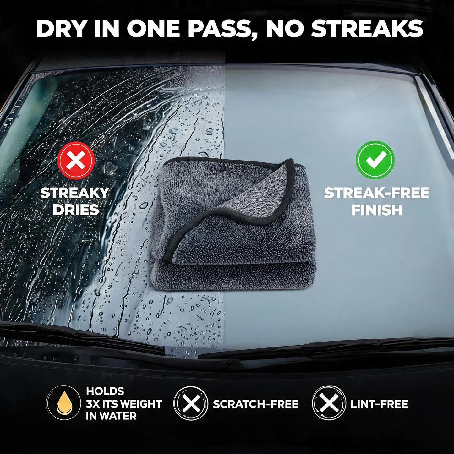 CarVexo™ Ultra-Thick Microfiber Car Drying Towel🧽