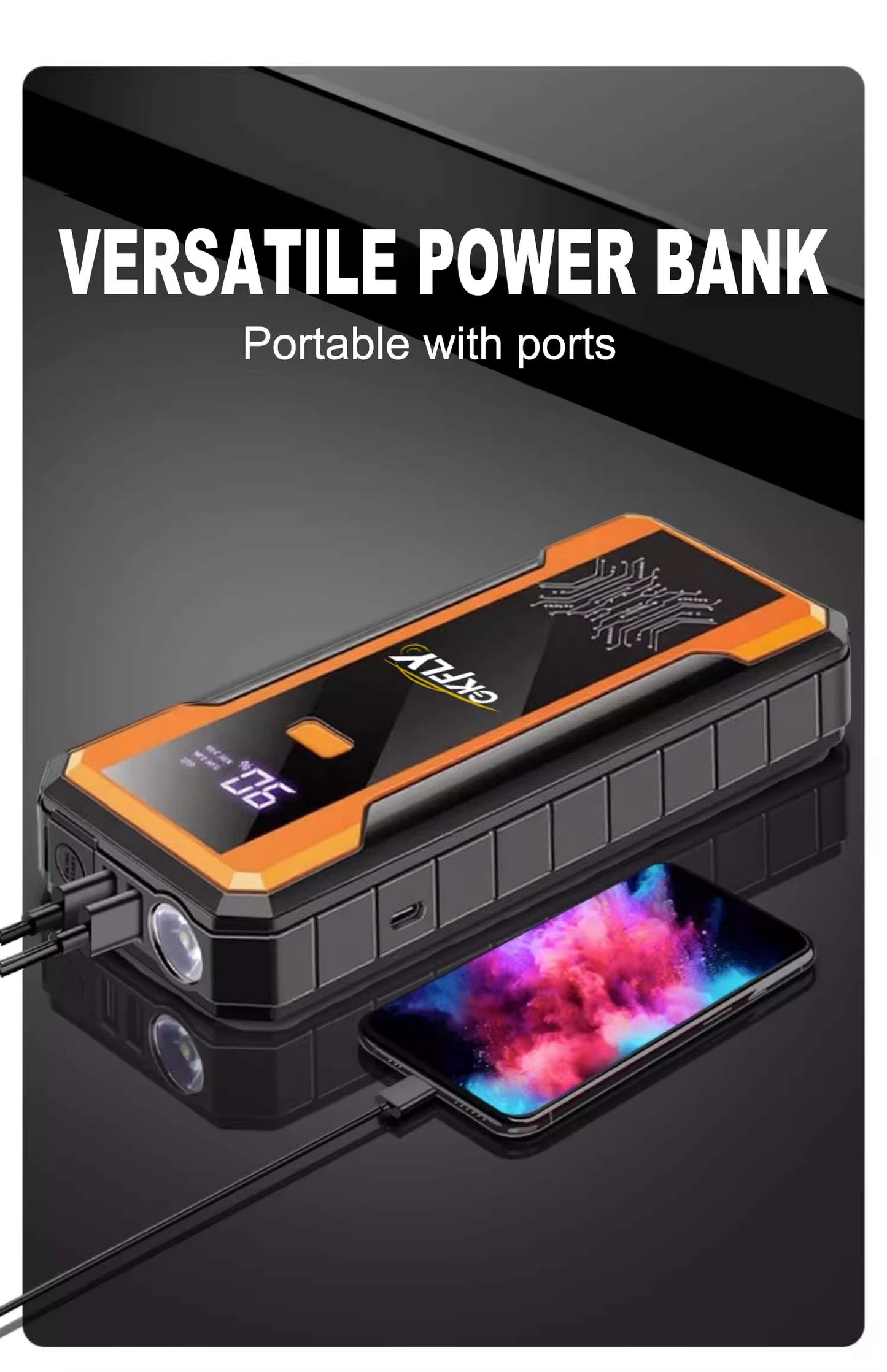 CarVexo™ GKFLY 4000A Car Jump Starter Power Bank 🔋⚡