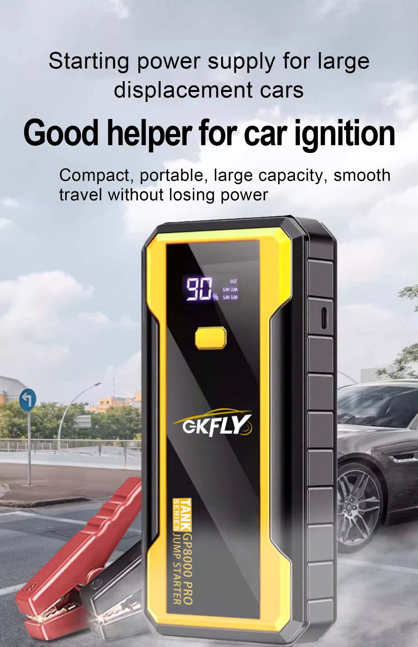 CarVexo™ GKFLY 4000A Car Jump Starter Power Bank 🔋⚡