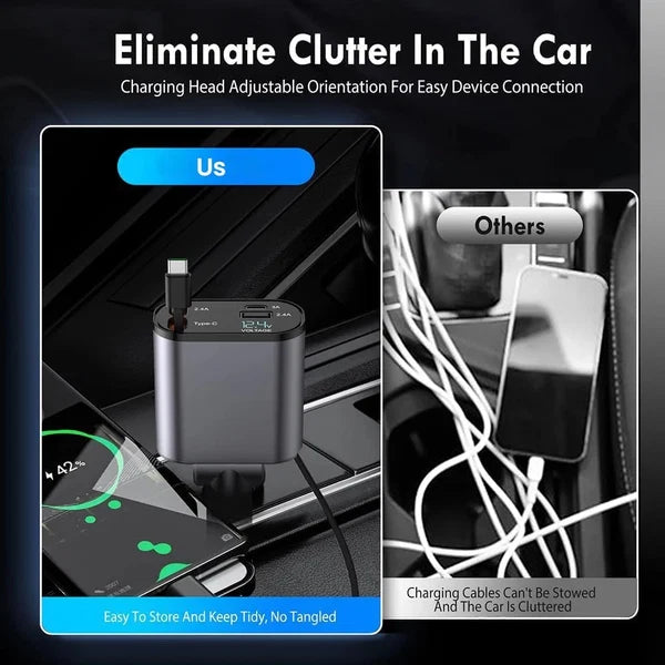 CarVexo™ 120W 4-in-1 Fast Car Charger with Starry Sky Light ✨